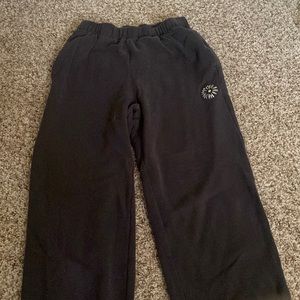 High Waisted Dark Gray Hollister Sweatpants